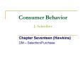 Consumer Behavior J. Schreiber PowerPoint PPT Presentation