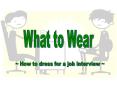 How to dress for a job interview PowerPoint PPT Presentation