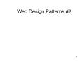 Web Design Patterns PowerPoint PPT Presentation