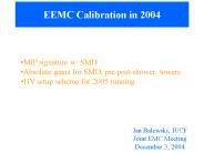 EEMC Calibration in 2004