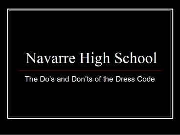 Navarre High School