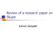 Review of a research paper on Skype