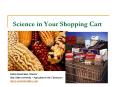 Science in Your Shopping Cart PowerPoint PPT Presentation