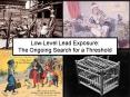 LowLevel Lead Exposure: The Ongoing Search for a Threshold PowerPoint PPT Presentation