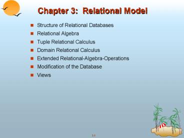 Chapter 3: Relational Model
