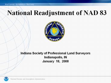 National Readjustment of NAD 83