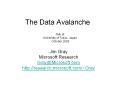 The Data Avalanche PowerPoint PPT Presentation
