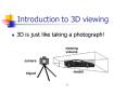 Introduction to 3D viewing PowerPoint PPT Presentation