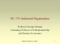 EC 170: Industrial Organization PowerPoint PPT Presentation