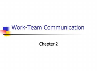 WorkTeam Communication