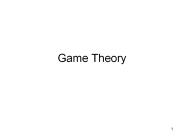 Game Theory