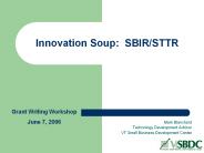 Innovation Soup: SBIRSTTR