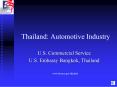 Thailand: Automotive Industry PowerPoint PPT Presentation