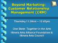 Beyond Marketing: Customer Relationship Management CRM PowerPoint PPT Presentation