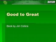 Good to Great