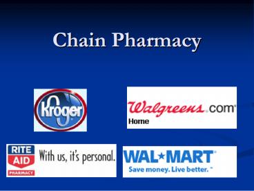 Chain Pharmacy