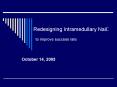 Redesigning Intramedullary Nail: to improve success rate PowerPoint PPT Presentation