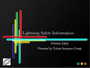Lightning Safety Information