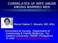 CORRELATES OF WIFE ABUSE AMONG MARRIED MEN PowerPoint PPT Presentation