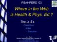 PSAHPERD 03 Where in the Web is Health PowerPoint PPT Presentation
