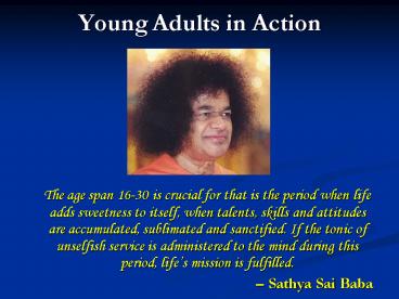 Young Adults in Action