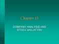 COMPANY ANALYSIS AND STOCK VALUATION PowerPoint PPT Presentation