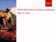 World Bank Access to Finance Conference