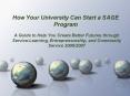 How Your University Can Start a SAGE Program PowerPoint PPT Presentation
