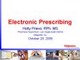 Electronic Prescribing PowerPoint PPT Presentation