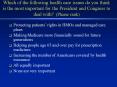 Which of the following health care issues do you think is the most important for the President and C PowerPoint PPT Presentation