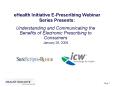 eHealth Initiative EPrescribing Webinar Series Presents: PowerPoint PPT Presentation