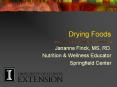 Drying Foods PowerPoint PPT Presentation