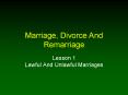 Marriage, Divorce And Remarriage PowerPoint PPT Presentation