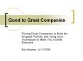 Good to Great Companies PowerPoint PPT Presentation