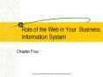 Role of the Web in Your Business Information System PowerPoint PPT Presentation
