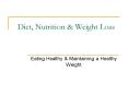 Diet, Nutrition PowerPoint PPT Presentation