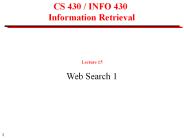 CS 430 / INFO 430 Information Retrieval