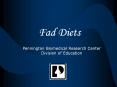 Fad Diets PowerPoint PPT Presentation