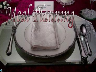 Meal Planning