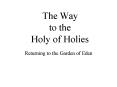 The Way to the Holy of Holies PowerPoint PPT Presentation