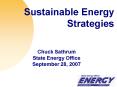 Sustainable Energy Strategies PowerPoint PPT Presentation
