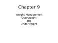 Weight Management PowerPoint PPT Presentation