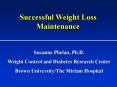 Lessons from Successful Losers: The National Weight Control Registry PowerPoint PPT Presentation