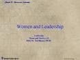 Women and Leadership PowerPoint PPT Presentation