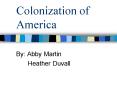 Colonization of America PowerPoint PPT Presentation