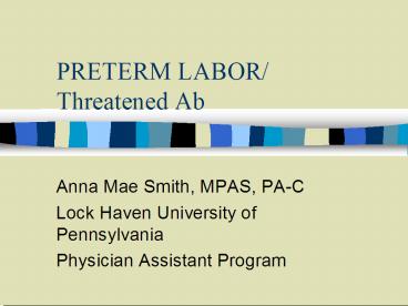 presentation player overlay