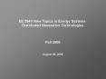 EE 394V New Topics in Energy Systems PowerPoint PPT Presentation