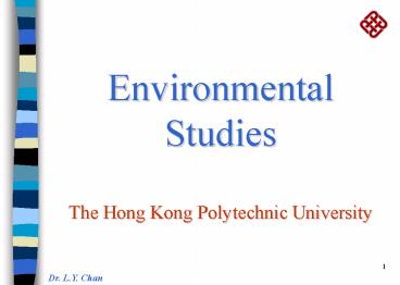 Environmental Studies The Hong Kong Polytechnic University