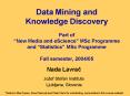 Data Mining and Knowledge Discovery Part of New Media and eScience MSc Programme and Statistics MSc PowerPoint PPT Presentation