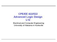 CPE/EE 422/522 Advanced Logic Design L12